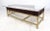 Brown Vintage Modern Glass and Carved Wood Coffee Table For Sale - Image 8 of 8