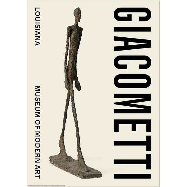 Alberto Giacometti Walking Man Exhibition Poster Dimensions: 23,3 x 33,1 in / 59.4 x 84,1 cm Sold unframed