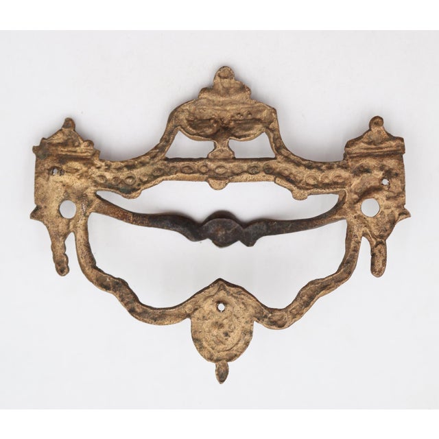 Metal Antique Empire Style Oversized Drawer Pull For Sale - Image 7 of 7
