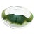 Grand Rare Lalique Crystal Green Yeso Antinea Koi Fish Centerpiece Bowl For Sale