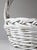 Vintage White Wicker Gathering Basket With Double Handles For Sale - Image 15 of 17