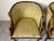 Brown Vintage Neoclassical Style Carved Swan Barrel Back Upholstered Lounge Chairs – A Pair/ Sold For Sale - Image 8 of 12