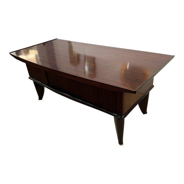 Brown Early 20th Century Sanyas et Popot Art Deco Desk For Sale - Image 8 of 9