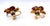 Metal Vintage Gold-Tone Lily Brooch and Earrings Set With Pearl, 1980s, 3 Pieces For Sale - Image 7 of 9