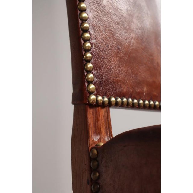 Red Chair in Oak and Nigerian Goat Leather by Kaare Klint for Rud. Rasmussen, 1937 For Sale - Image 11 of 18