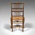 1850s Pair of Antique Victorian English Spindleback Rush Chairs For Sale - Image 6 of 13