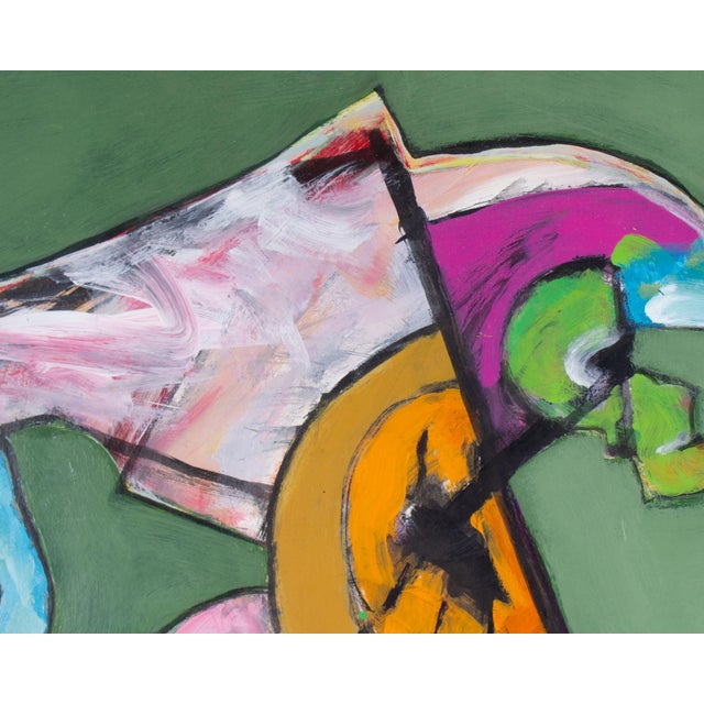 Paper Abstract Mixed Media Painting by James L. Bruch For Sale - Image 7 of 7