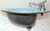 Baby Blue 1964 Vintage Rheem Regency Blue Drop-in Porcelain & Cast Iron Sink With Hudee Ring For Sale - Image 8 of 18
