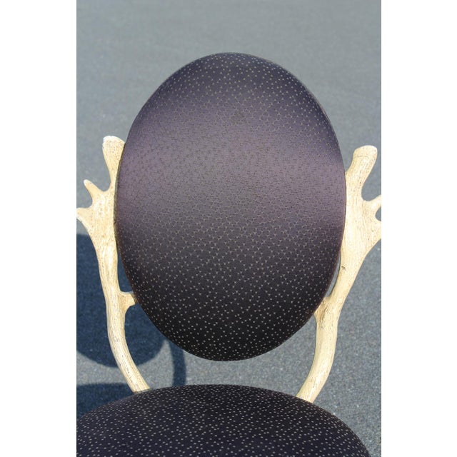 Attributed to Arthur Court Antler Side Chair 1970s For Sale - Image 13 of 18