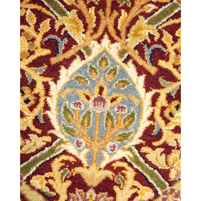 Traditional Mogul, One-of-a-Kind Hand-Knotted Area Rug - Red, 9' 10" x 11' 3" For Sale - Image 3 of 8