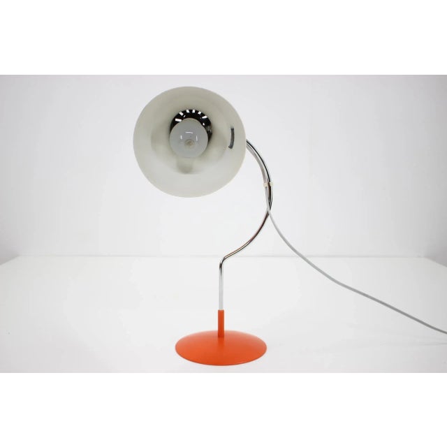 Orange & Red Desk Lamps by Josef Hurka, Czechoslovakia, 1960s, Set of 2 For Sale - Image 3 of 13