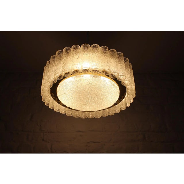 Ceiling Lamp in Blown Tubular Glass from Doria For Sale - Image 4 of 10
