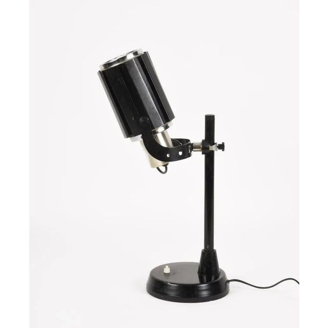 Oscar Torlasco Mid-Century Italian Aluminium & Metal Table Lamp by Oscar Torlasco, 1960s For Sale - Image 4 of 13