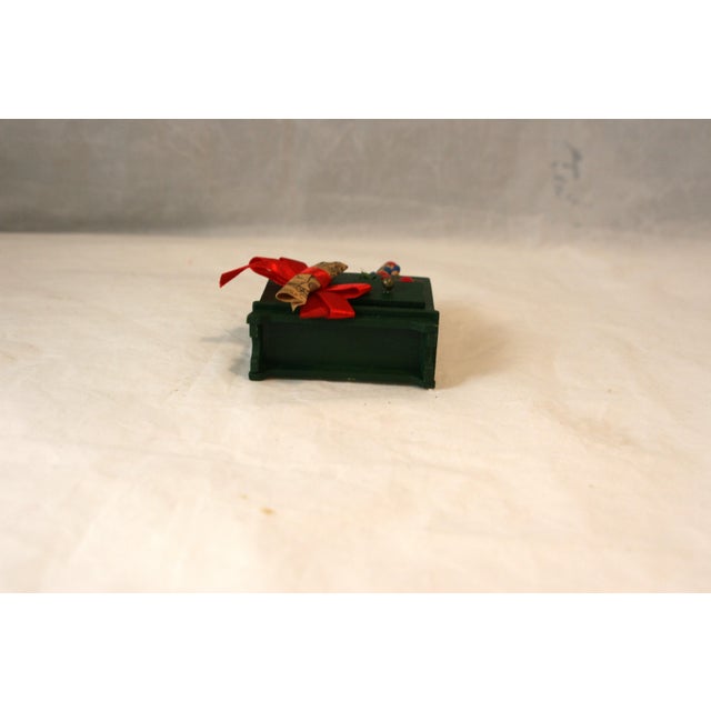 Vintage 1960s Wooden Drafting Cabinet Plans for Toys Hanging Ornament For Sale - Image 4 of 8