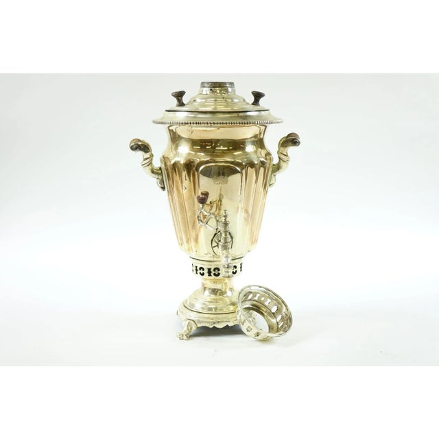 Antique Silver Plated Russian Samovar