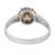 1930s French Art Deco 1.31 Carat Fancy Brown Diamond Platinum Engagement Ring, Size 7.75 For Sale In Los Angeles - Image 6 of 6