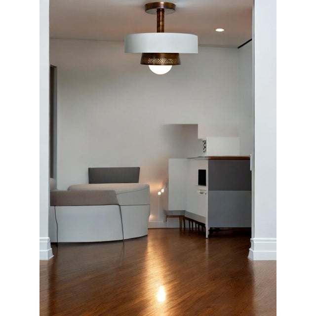 Mid Century Modern Style Sputnik Flush Mount Light Fixture For Sale - Image 10 of 11