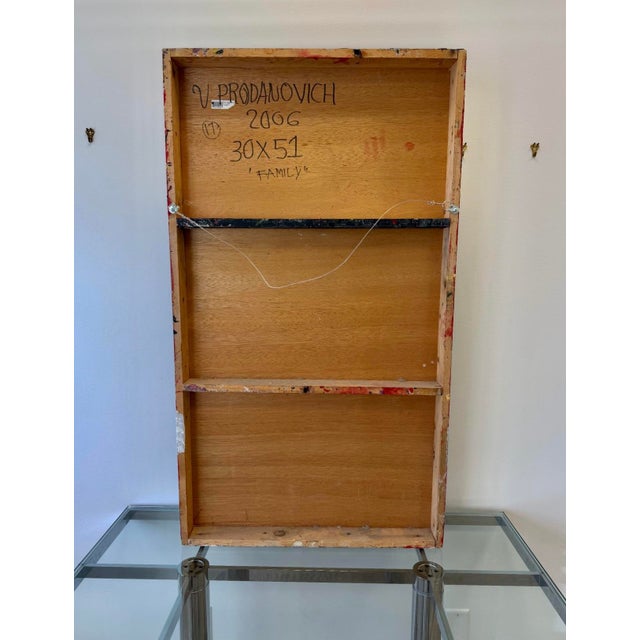 Black Important Abstract Painting by Vladimir Prodanovich For Sale - Image 8 of 12