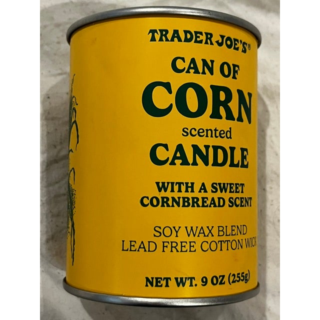 9 Oz Trader Joe's Can of Corn Scented Candle For Sale - Image 4 of 9