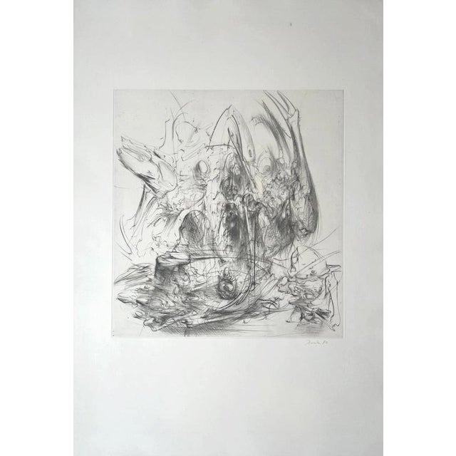 Engraving, 1980 Handsigned by the artist in pencil 91.00 cm. x 63.00 cm. 35.83 in. x 24.8 in. (paper) 49.00 cm. x 45.50...