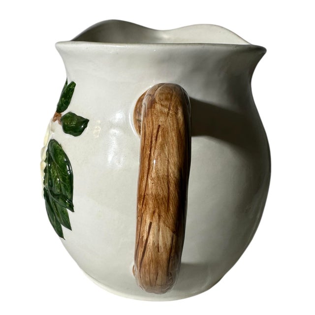 1990s Vintage Large Magnolia Pitcher For Sale - Image 5 of 10