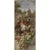 Panoramic floral wall décor inspired by the 19th century, printed on antique-style paper and mounted on canvas. This...