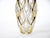 1960s Mid Century Modern Italian Cut Glass/Gold Decorated Vase For Sale - Image 5 of 11