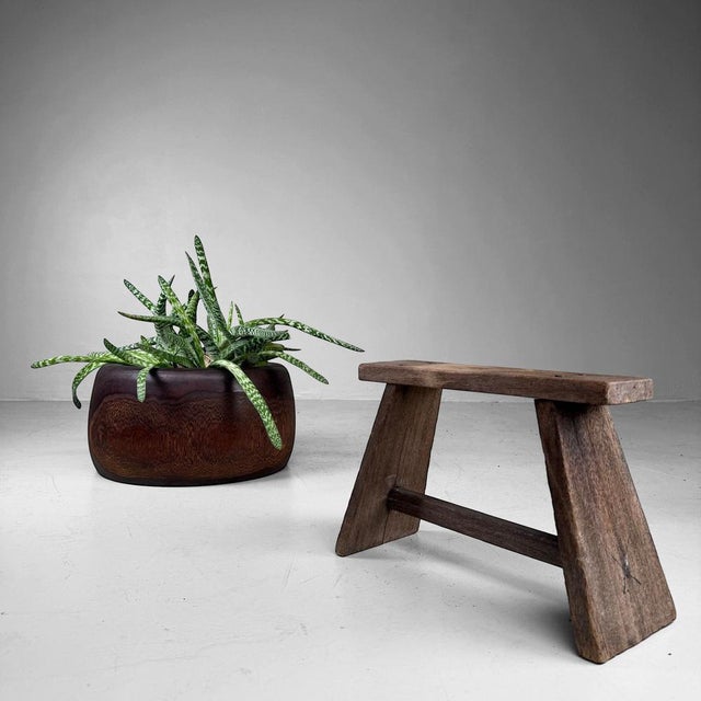 1930s Japanese Wooden Hibachi Planter, 1930s For Sale - Image 5 of 8