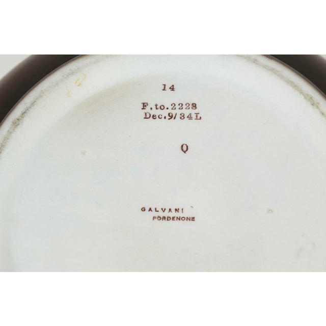 Futurist Decorative Ceramic Vase by Galvani Pordenone, Italy, 1970s For Sale - Image 14 of 15