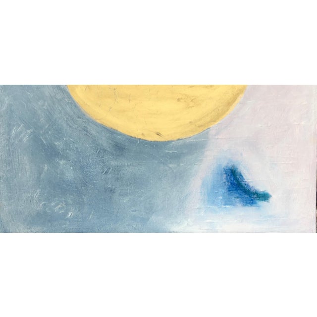 Gold oil pastel and acrylic on canvas by Brenna Giessen.