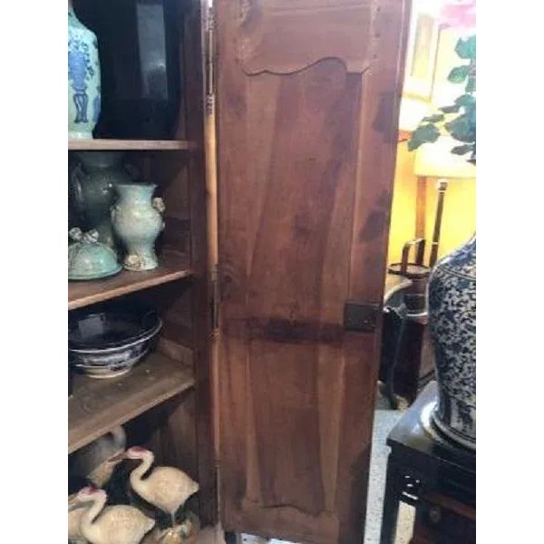 Country French Cherry Antique Armoire For Sale - Image 11 of 11