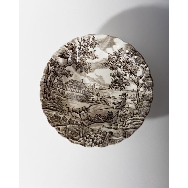Vintage The Hunter Tableware Set in Porcelain from Myott, England, 1980s, Set of 11 For Sale - Image 6 of 13