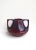 Ceramic Red Burgundy and Blue Ceramic Double Handle Vase For Sale - Image 7 of 9