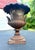 Victorian Huge Antique Late Victorian French Heavy Cast Iron Outdoor Planter Urn W/ Handle For Sale - Image 3 of 17