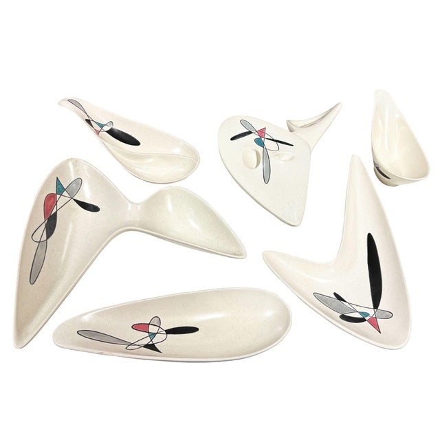 1950s Mid-Century Modern "Contempora" Dinner Service Metlox Poppy Trail - 84 Pieces For Sale - Image 11 of 16