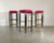 Mid-Century Modern Vintage Steel and Brass Bar Stools, 1970s, Set of 3 For Sale - Image 3 of 11