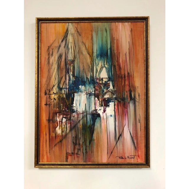 Abstract Oil on Canvas Painting by Rita Frost For Sale - Image 12 of 12