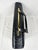 Animal Skin Vintage Chic De Paris Black Ostrich Embossed Leather Top Handle Portfolio Bag For Sale - Image 7 of 12