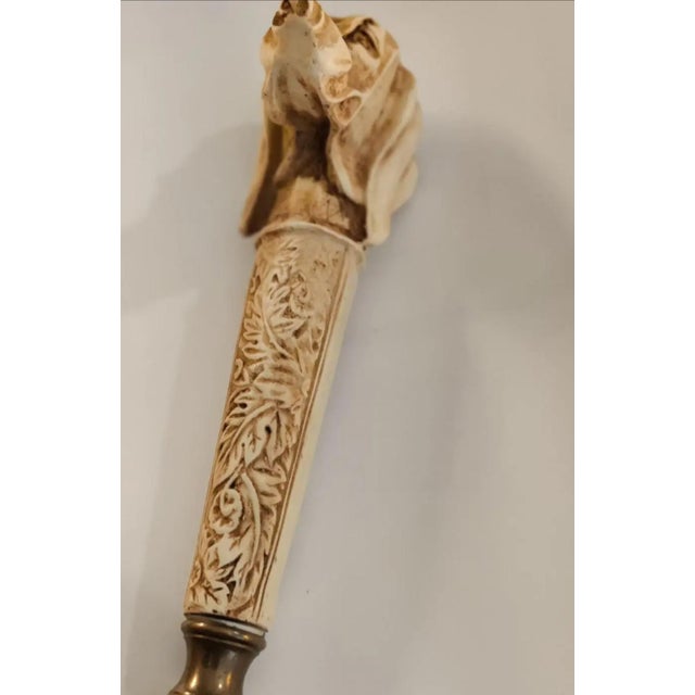 Vintage Figural Dog Head Magnifying Glass For Sale - Image 4 of 13