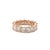 Early 21st Century Men’s 10k Rose Gold 10.55ctw Princess Cut Diamond Eternity Band Ring, Size 9 For Sale - Image 5 of 8
