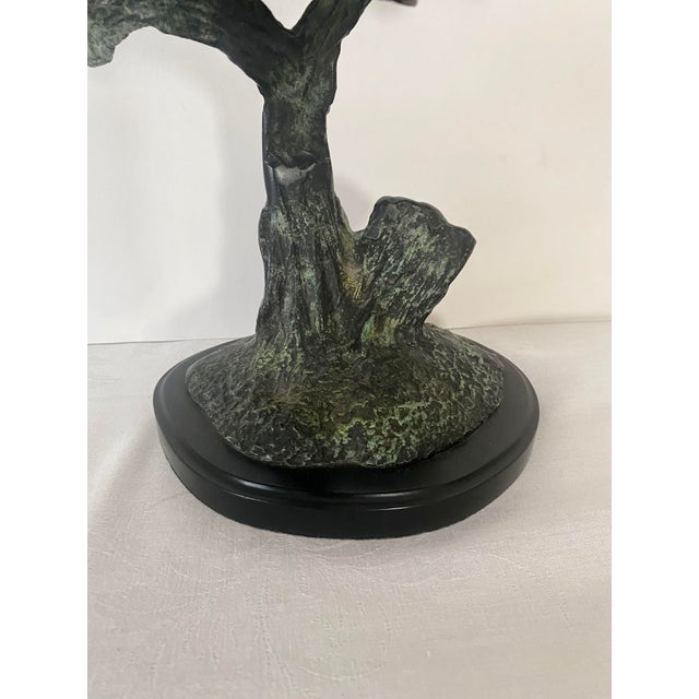 Late 20th Century Vintage Sea Turtle Trio Swimming Around Reef, Bronze Sculpture For Sale - Image 5 of 8