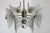1970s Mid-Century Modern Brutalist Chrome and Glass Chandelier by Kaiser Leuchten, 1970s For Sale - Image 5 of 13