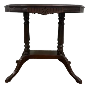 Antique Victorian Eastlake Flame Mahogany Parlor Table