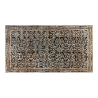 Authentic Persian Kirman Handmade Wool Rug For Sale