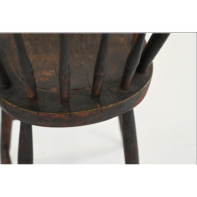 Antique Thumb-Back Windsor Child's High Chair For Sale - Image 9 of 18