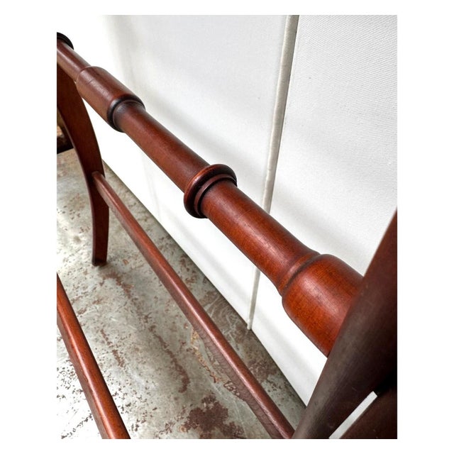 Wood Early 20th Century English Regency Style Folding Coaching Table in Mahogany Wood For Sale - Image 7 of 14