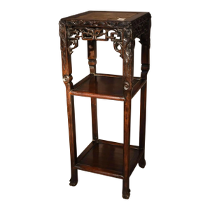 Chinese Carved Hardwood 19th Century Stand