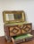 Antique Tramp Art Jewelry Box 1898, Hand Carved Wooden Chest With Mirror, Folk Art Keepsake Box, Victorian Trinket Box, Lion Pull For Sale - Image 11 of 14