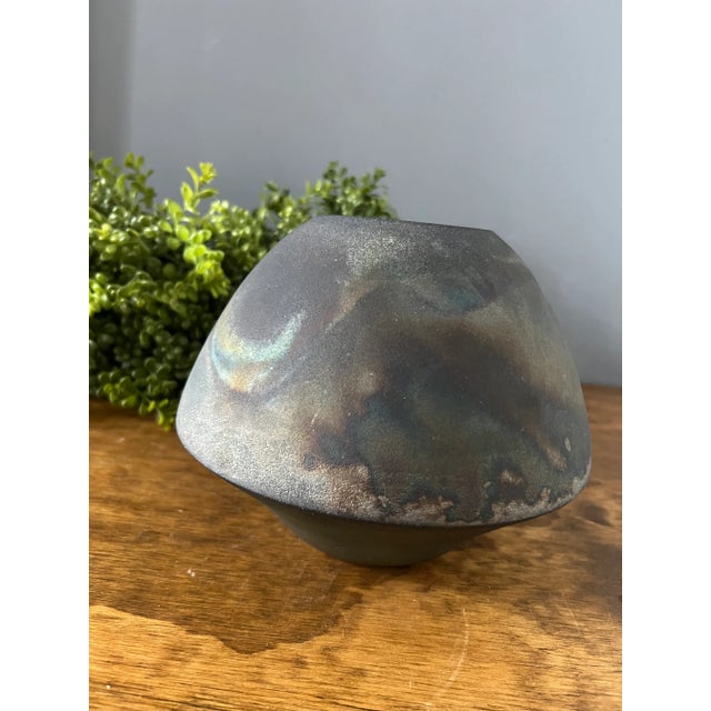 Signed Stephen Gamza Organic Modern Designer Vase For Sale - Image 10 of 12