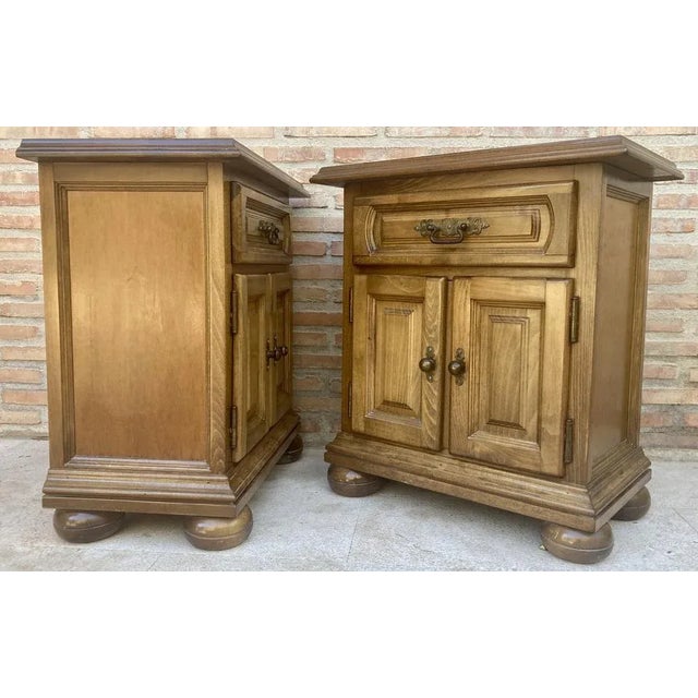 Mid-Century Spanish Nightstands, 1960, Set of 2 For Sale - Image 4 of 10